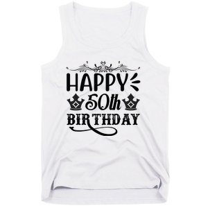 Happy 50th Birthday Celebration Graphic Tank Top