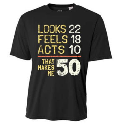 Hilarious 50th Birthday Idea I 50 Years Cooling Performance Crew T-Shirt