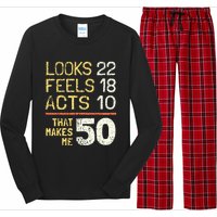 Hilarious 50th Birthday Idea I 50 Years Long Sleeve Pajama Set