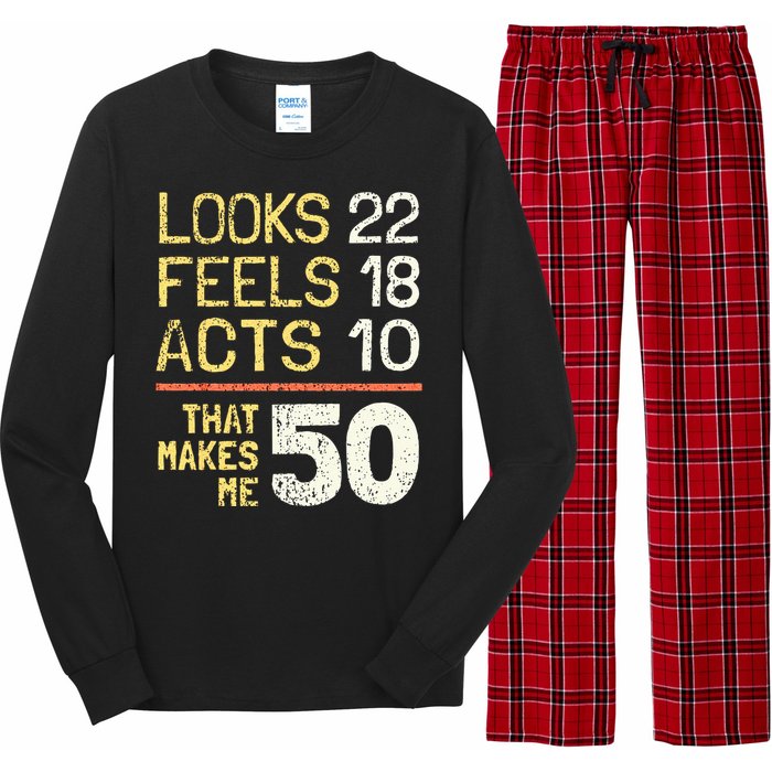 Hilarious 50th Birthday Idea I 50 Years Long Sleeve Pajama Set