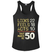 Hilarious 50th Birthday Idea I 50 Years Ladies PosiCharge Competitor Racerback Tank