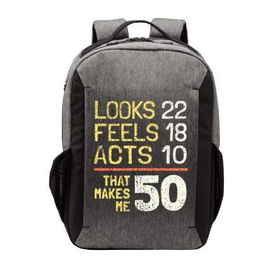 Hilarious 50th Birthday Idea I 50 Years Vector Backpack
