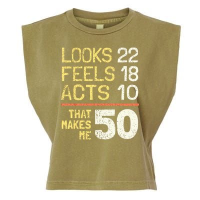 Hilarious 50th Birthday Idea I 50 Years Garment-Dyed Women's Muscle Tee