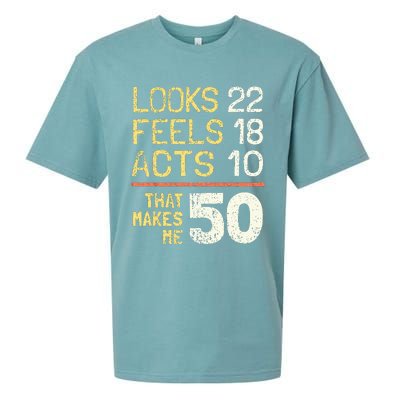 Hilarious 50th Birthday Idea I 50 Years Sueded Cloud Jersey T-Shirt