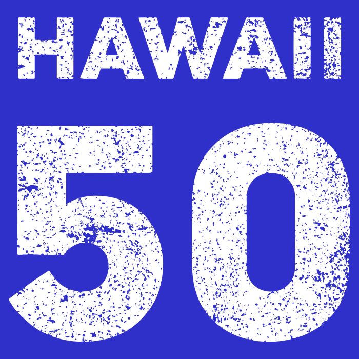 Hawaii 50 Birthday Hawaii 50th State Vintage Button