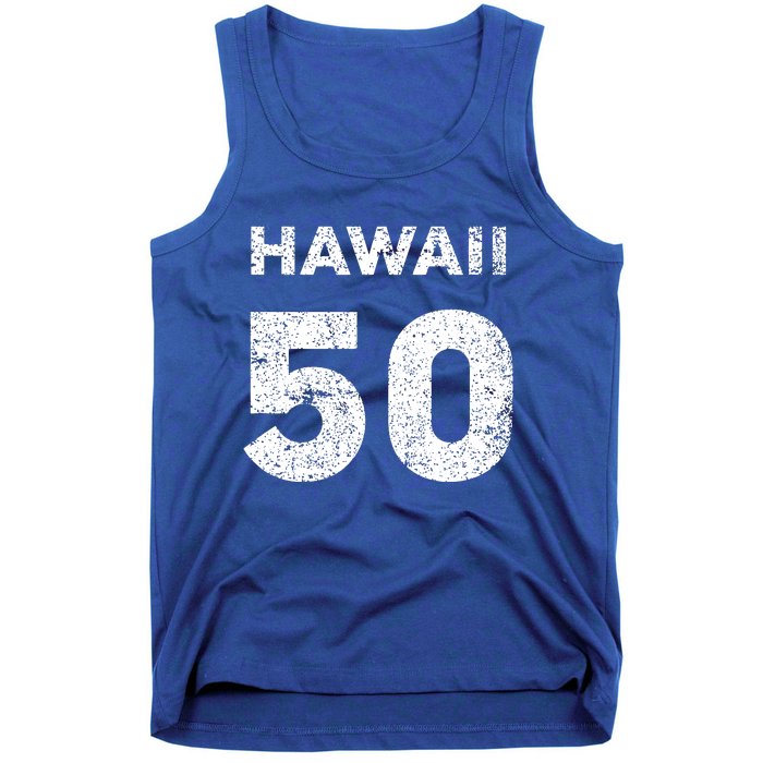 Hawaii 50 Birthday Hawaii 50th State Vintage Tank Top