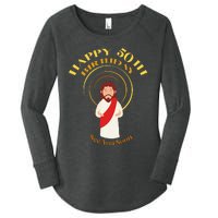 Happy 50th Birthday Christian Jesus See You Soon Women's Perfect Tri Tunic Long Sleeve Shirt