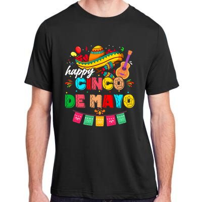 Happy 5 De Mayo Lets Fiesta Viva Mexico Cinco De Mayo Adult ChromaSoft Performance T-Shirt