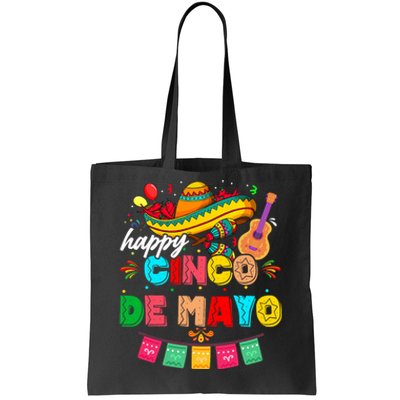 Happy 5 De Mayo Lets Fiesta Viva Mexico Cinco De Mayo Tote Bag