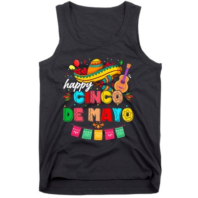 Happy 5 De Mayo Lets Fiesta Viva Mexico Cinco De Mayo Tank Top