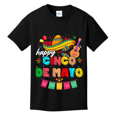 Happy 5 De Mayo Lets Fiesta Viva Mexico Cinco De Mayo Kids T-Shirt