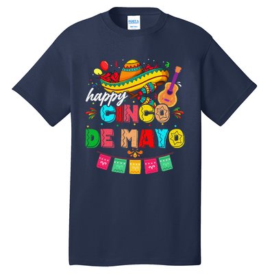 Happy 5 De Mayo Lets Fiesta Viva Mexico Cinco De Mayo Tall T-Shirt