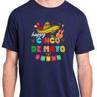 Happy 5 De Mayo Lets Fiesta Viva Mexico Cinco De Mayo Adult ChromaSoft Performance T-Shirt