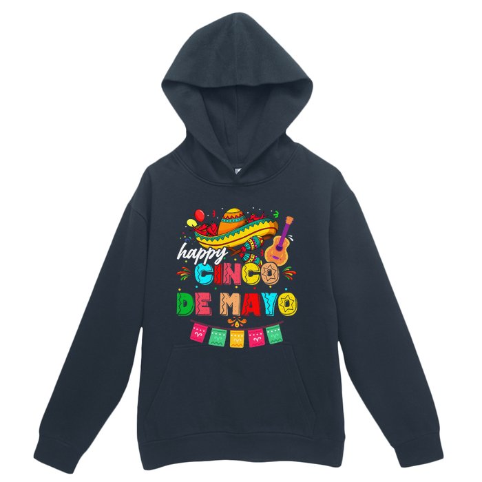 Happy 5 De Mayo Lets Fiesta Viva Mexico Cinco De Mayo Urban Pullover Hoodie