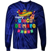 Happy 5 De Mayo Lets Fiesta Viva Mexico Cinco De Mayo Tie-Dye Long Sleeve Shirt