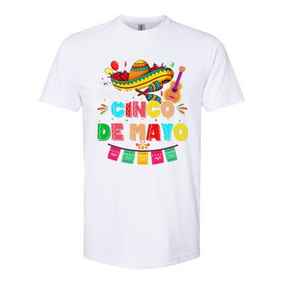 Happy 5 De Mayo Lets Fiesta Viva Mexico Cinco De Mayo Softstyle CVC T-Shirt