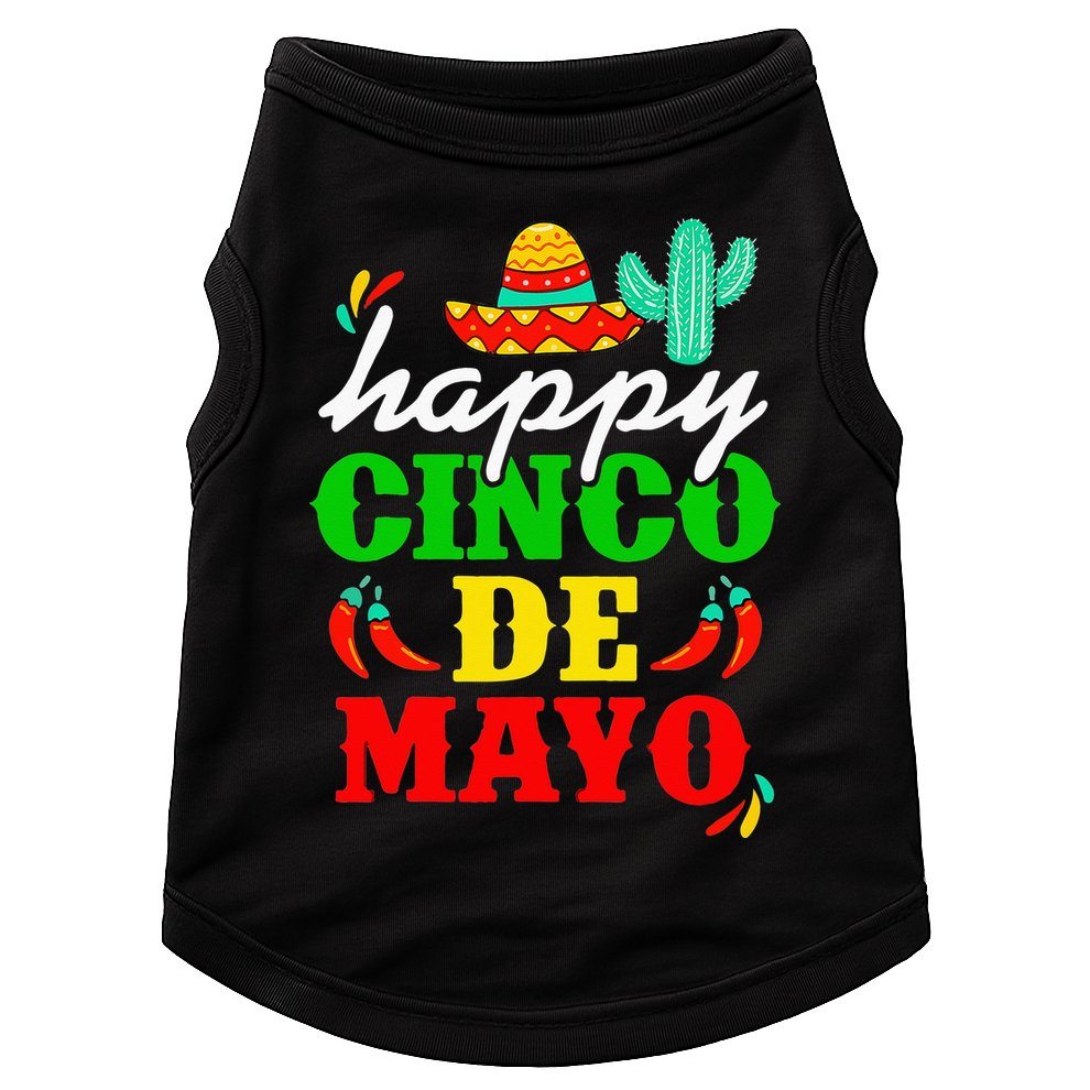 Happy 5 De Mayo Cinco de Mayo Viva Mexico 5 De Mayo Doggie Tank
