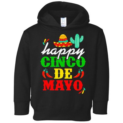 Happy 5 De Mayo Cinco de Mayo Viva Mexico 5 De Mayo Toddler Hoodie