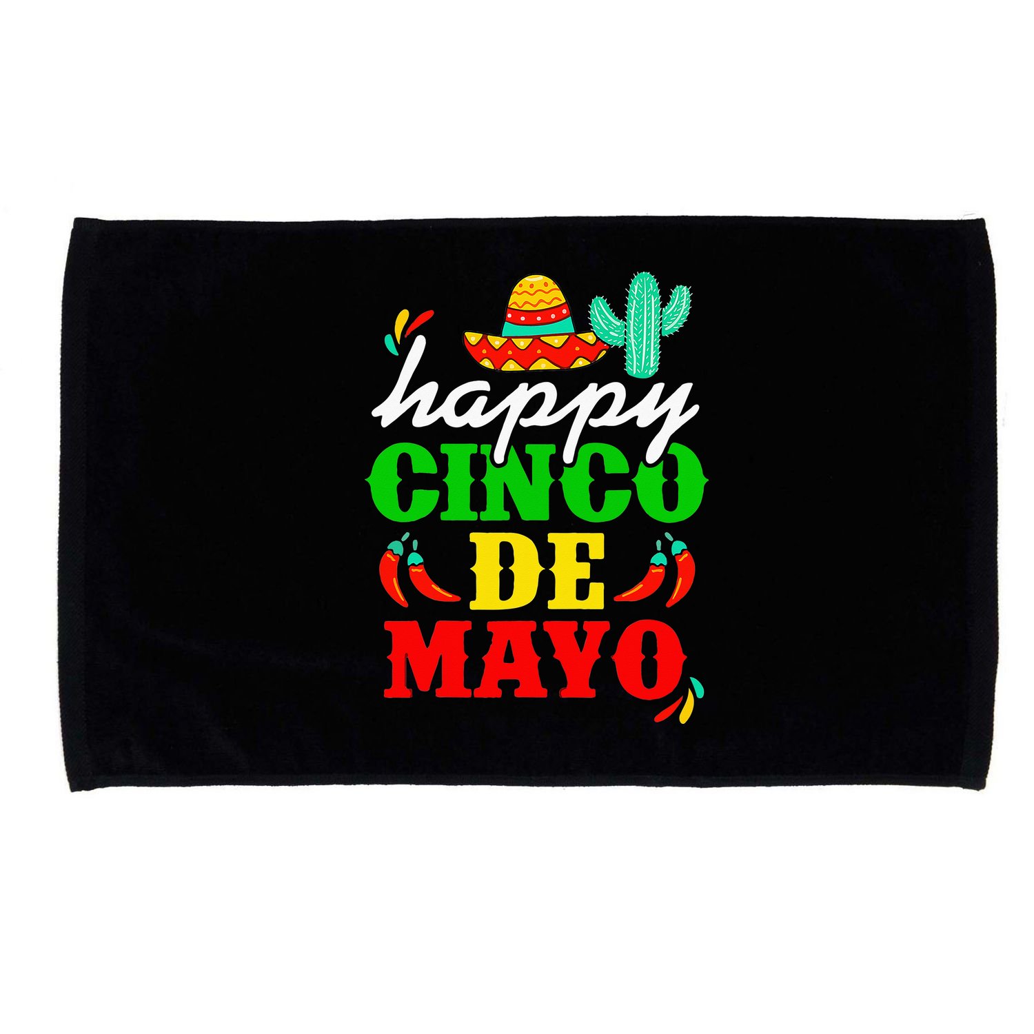 Happy 5 De Mayo Cinco de Mayo Viva Mexico 5 De Mayo Microfiber Hand Towel