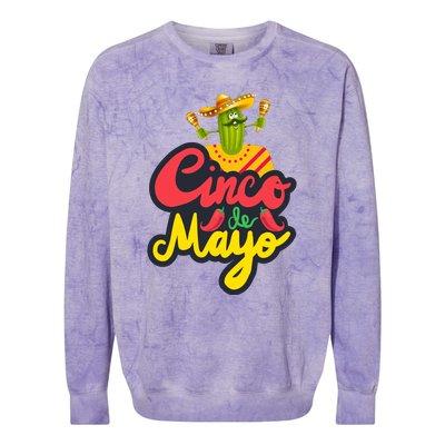 Happy 5 De Mayo Cinco Viva Mexico Colorblast Crewneck Sweatshirt