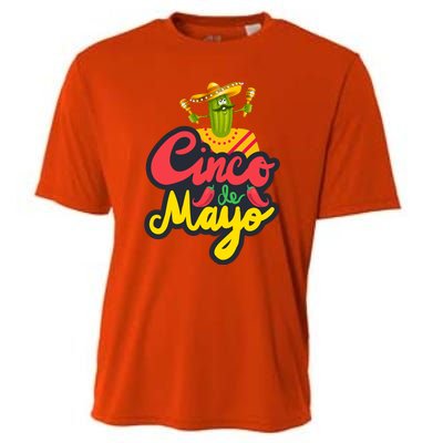 Happy 5 De Mayo Cinco Viva Mexico Cooling Performance Crew T-Shirt