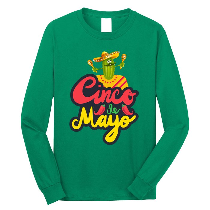 Happy 5 De Mayo Cinco Viva Mexico Long Sleeve Shirt