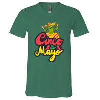 Happy 5 De Mayo Cinco Viva Mexico V-Neck T-Shirt