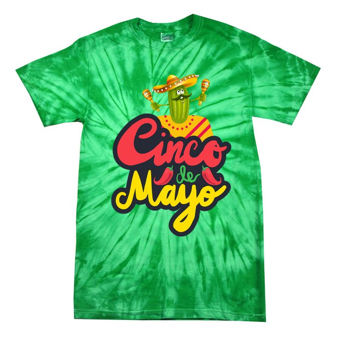 Happy 5 De Mayo Cinco Viva Mexico Tie-Dye T-Shirt