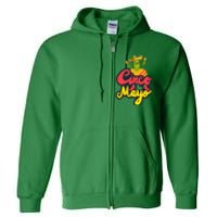 Happy 5 De Mayo Cinco Viva Mexico Full Zip Hoodie