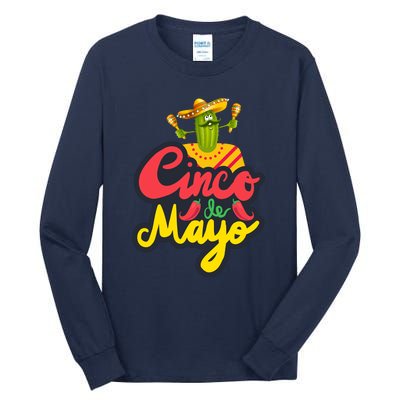 Happy 5 De Mayo Cinco Viva Mexico Tall Long Sleeve T-Shirt