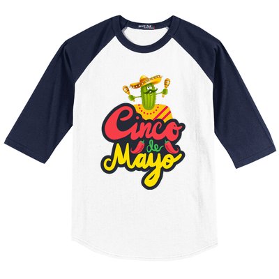 Happy 5 De Mayo Cinco Viva Mexico Baseball Sleeve Shirt