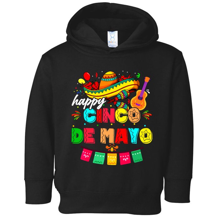 Happy 5 De Mayo Lets Fiesta Viva Mexico Cinco De Mayo Man Toddler Hoodie