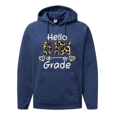 Hello 5th Fifth Grade Back First Day Of School Teacher Performance Fleece Hoodie