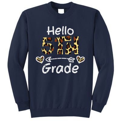 Hello 5th Fifth Grade Back First Day Of School Teacher Tall Sweatshirt