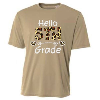 Hello 5th Fifth Grade Back First Day Of School Teacher Cooling Performance Crew T-Shirt