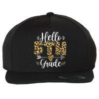 Hello 5th Fifth Grade Leopard Teacher Back To School Wool Snapback Cap