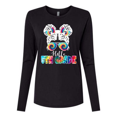 Hello 5th Grade Colorful Womens Cotton Relaxed Long Sleeve T-Shirt