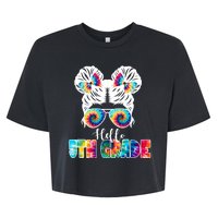 Hello 5th Grade Colorful Bella+Canvas Jersey Crop Tee