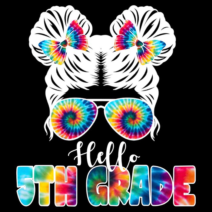 Hello 5th Grade Colorful Long Sleeve Shirt