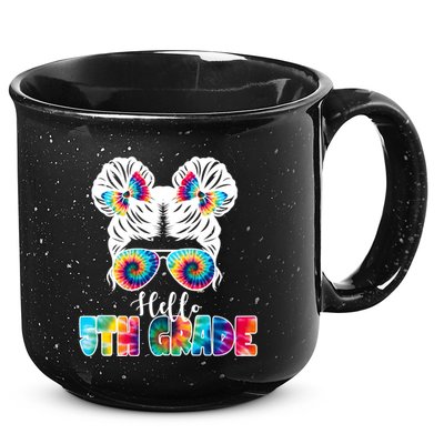 Hello 5th Grade Colorful 15oz Campfire Ceramic Mug