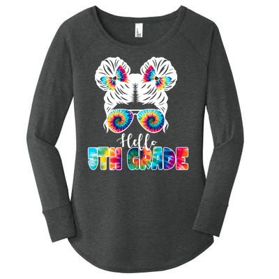 Hello 5th Grade Colorful Women's Perfect Tri Tunic Long Sleeve Shirt