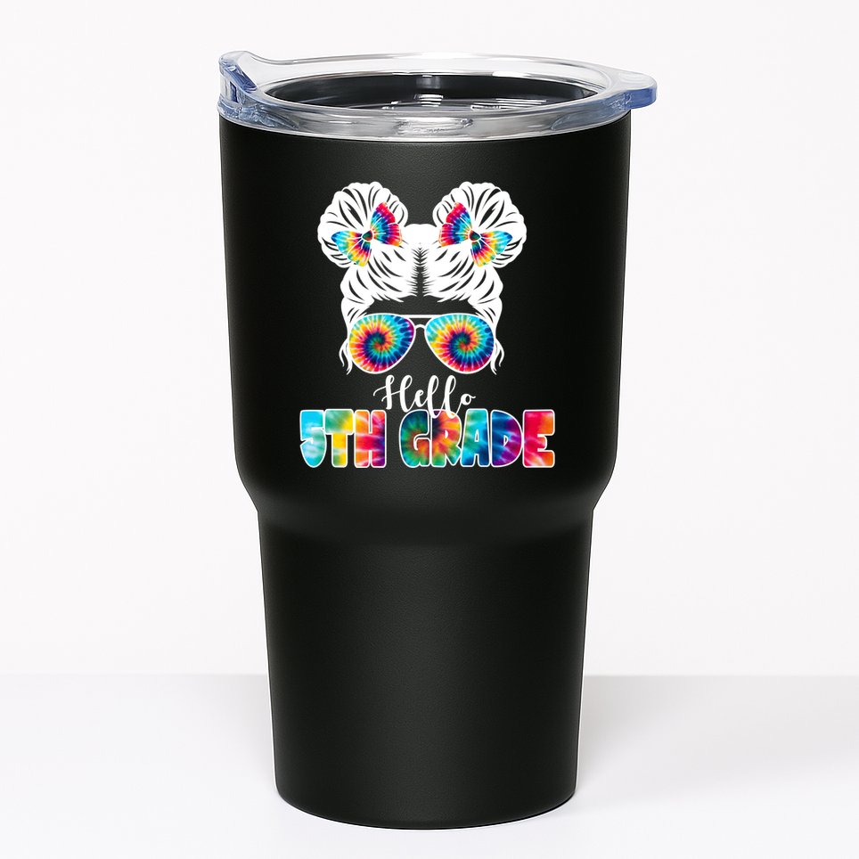 Hello 5th Grade Colorful Tumbler
