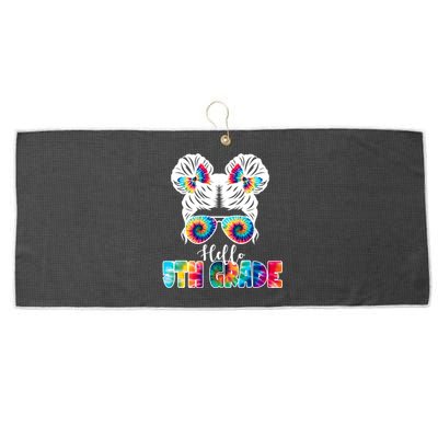 Hello 5th Grade Colorful Large Microfiber Waffle Golf Towel