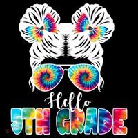 Hello 5th Grade Colorful Poster