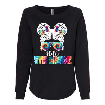 Hello 5th Grade Colorful Womens California Wash Sweatshirt