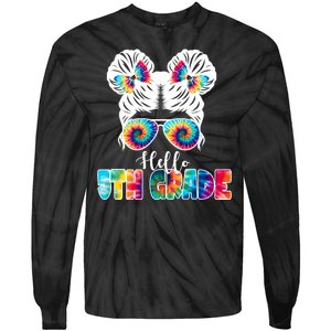 Hello 5th Grade Colorful Tie-Dye Long Sleeve Shirt