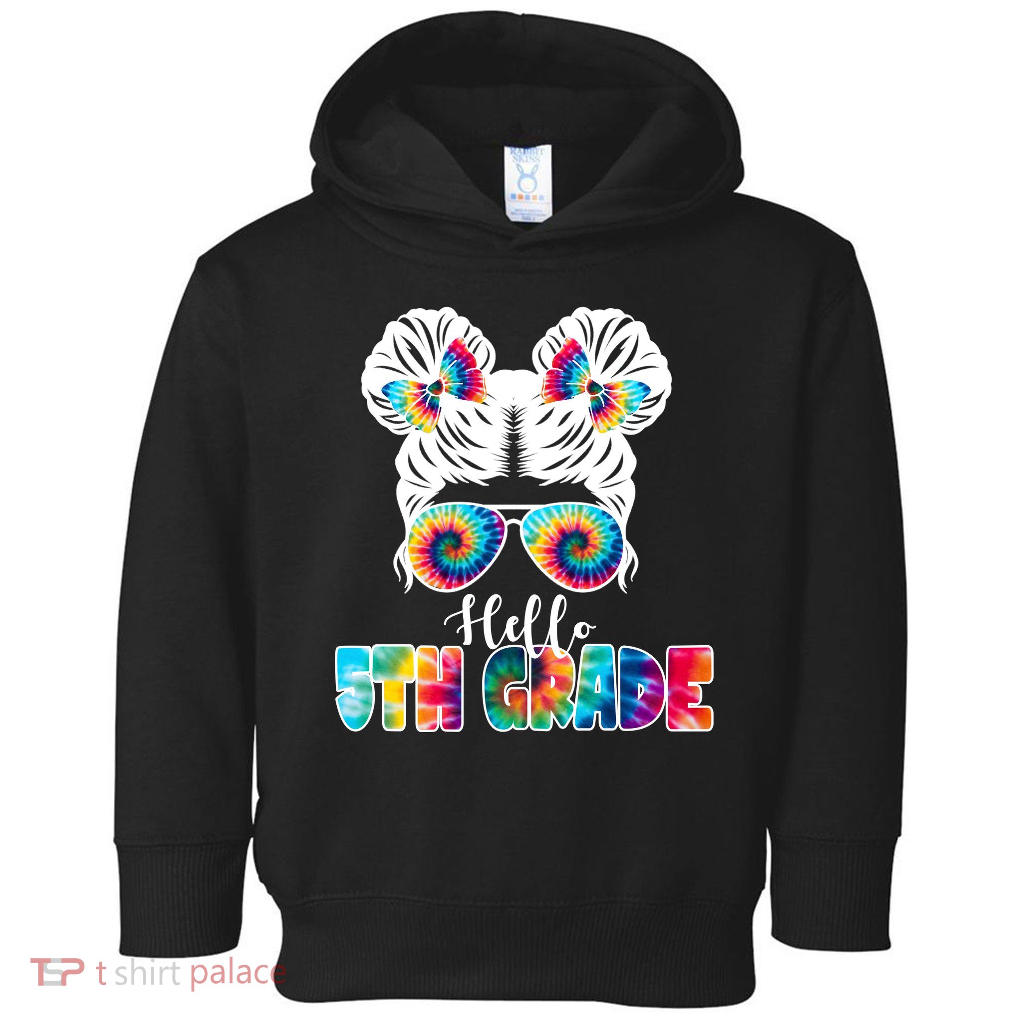 Hello 5th Grade Colorful Toddler Hoodie