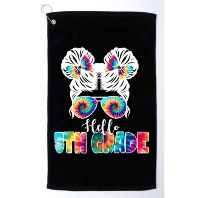 Hello 5th Grade Colorful Golf Towel