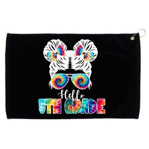 Hello 5th Grade Colorful Grommeted Golf Towel