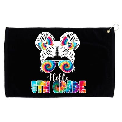 Hello 5th Grade Colorful Grommeted Golf Towel